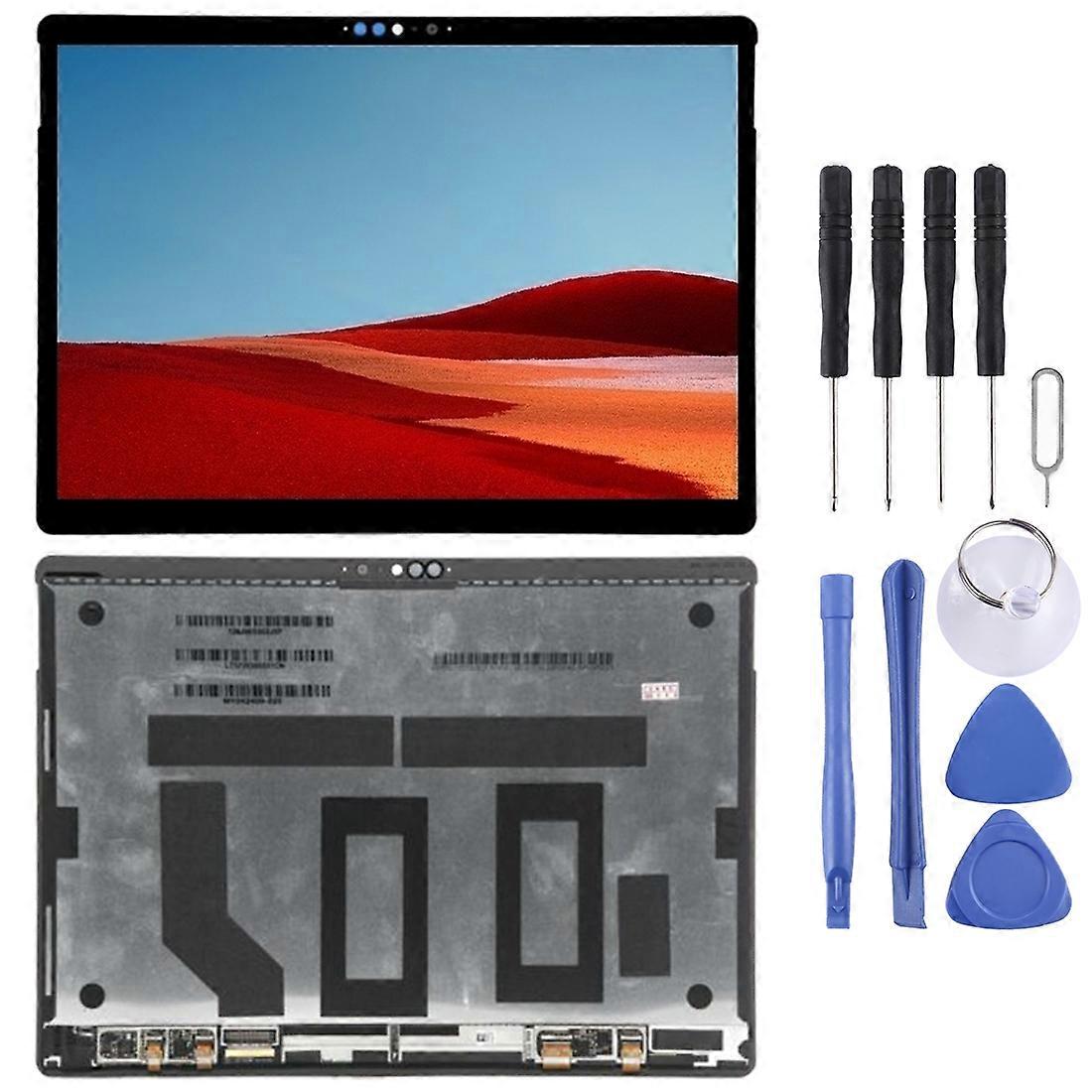KOMPATIBLER LCD-Bildschirm für Microsoft Surface Pro X 1876 M1042400 mit Digitizer Full Assembly (Schwarz)