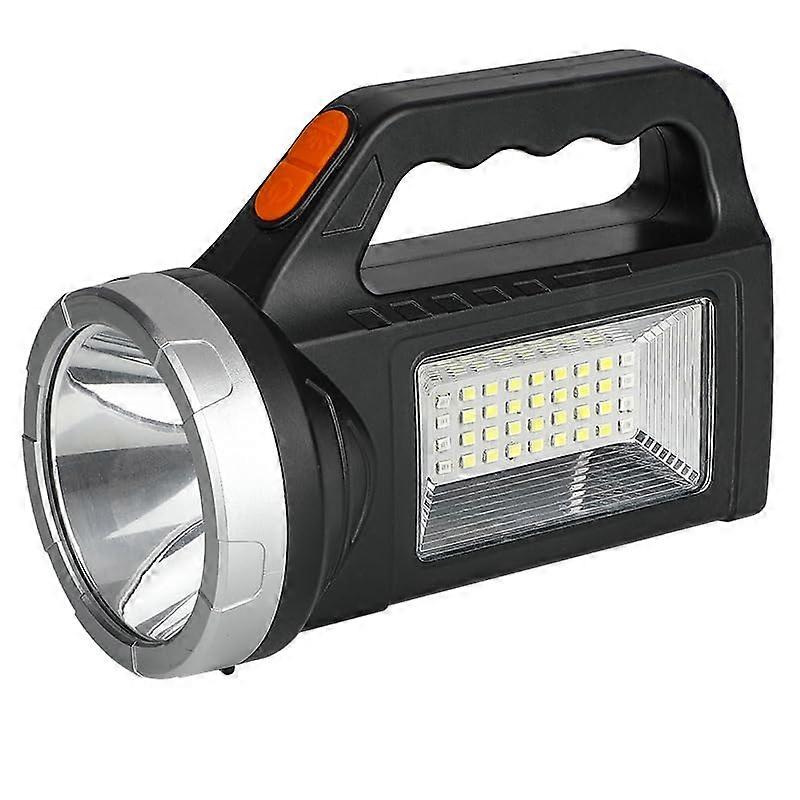 Rechargeable Spotlight Flashlight with High Lumens and Solar Panels, Waterproof for Camping and Emergency Use