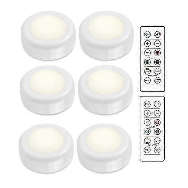 Led Spotlight Set - 6 Stylish Light Strips 2 Practical Remote Controls