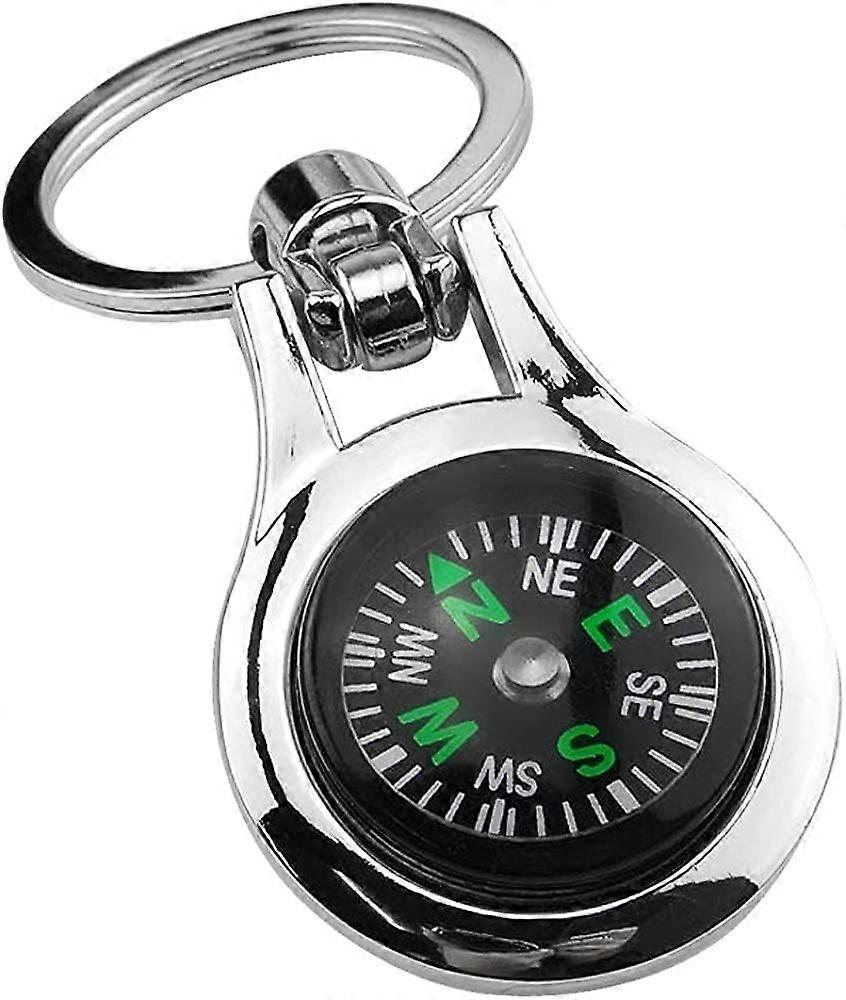 Z21-B Big Compass Charm Pendant Keychain Key Ring