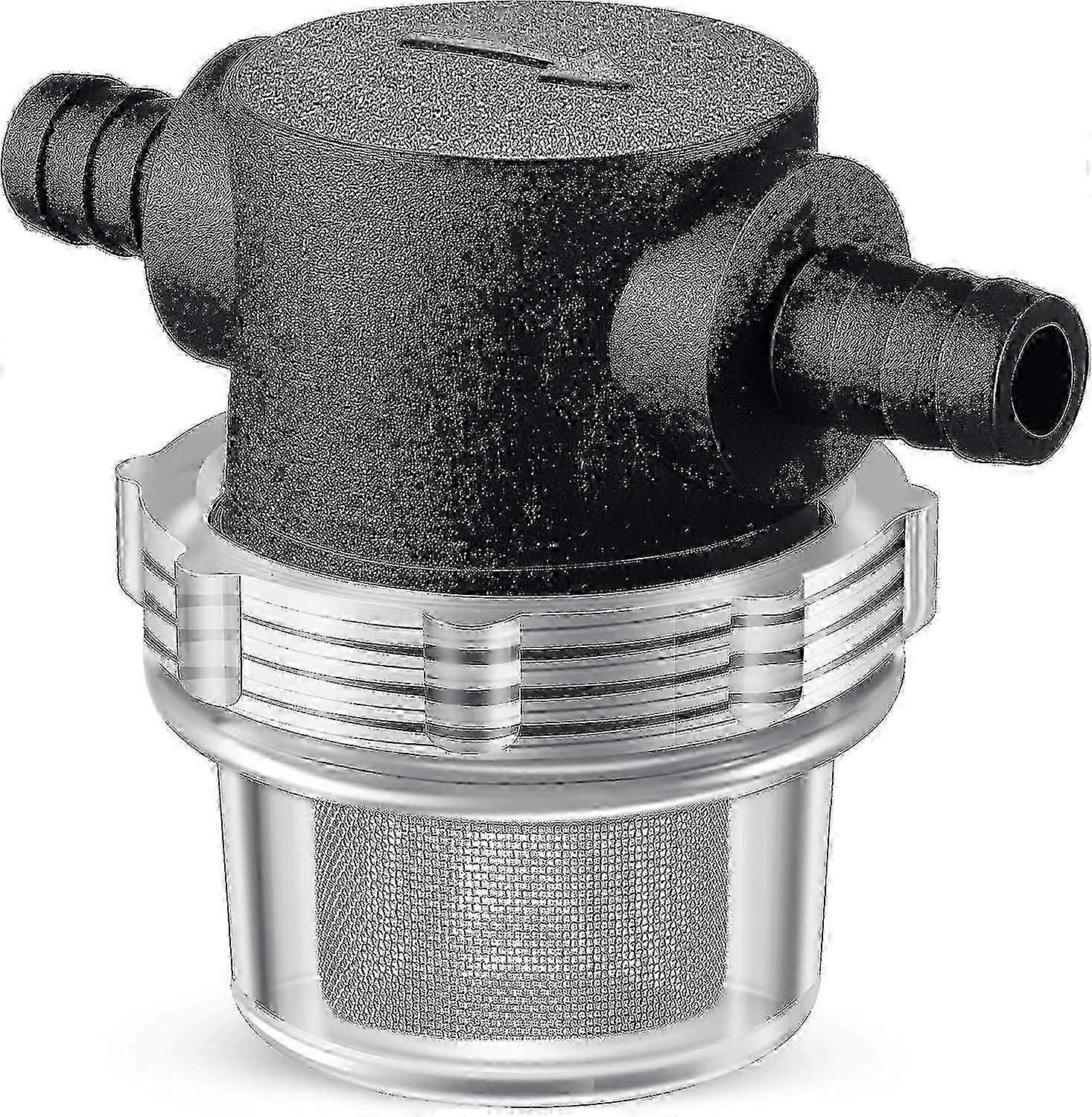 ウォーターポンプストレーナー、3/8インチホースバーブインラインストレーナーツイストオンスプレーフィルターウォーターポンプ12V DC 80 Psi RVキャンピングカーマリンボート芝生用