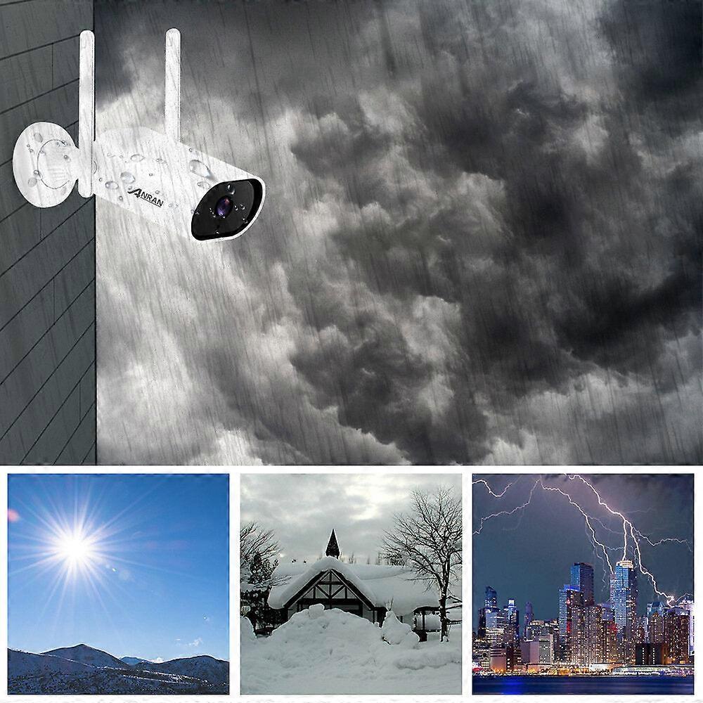 1080P Wifi Outdoor Home Security Camera - Wireless, Motion Detection, Ip66 Waterproof, 65ft Night Vision