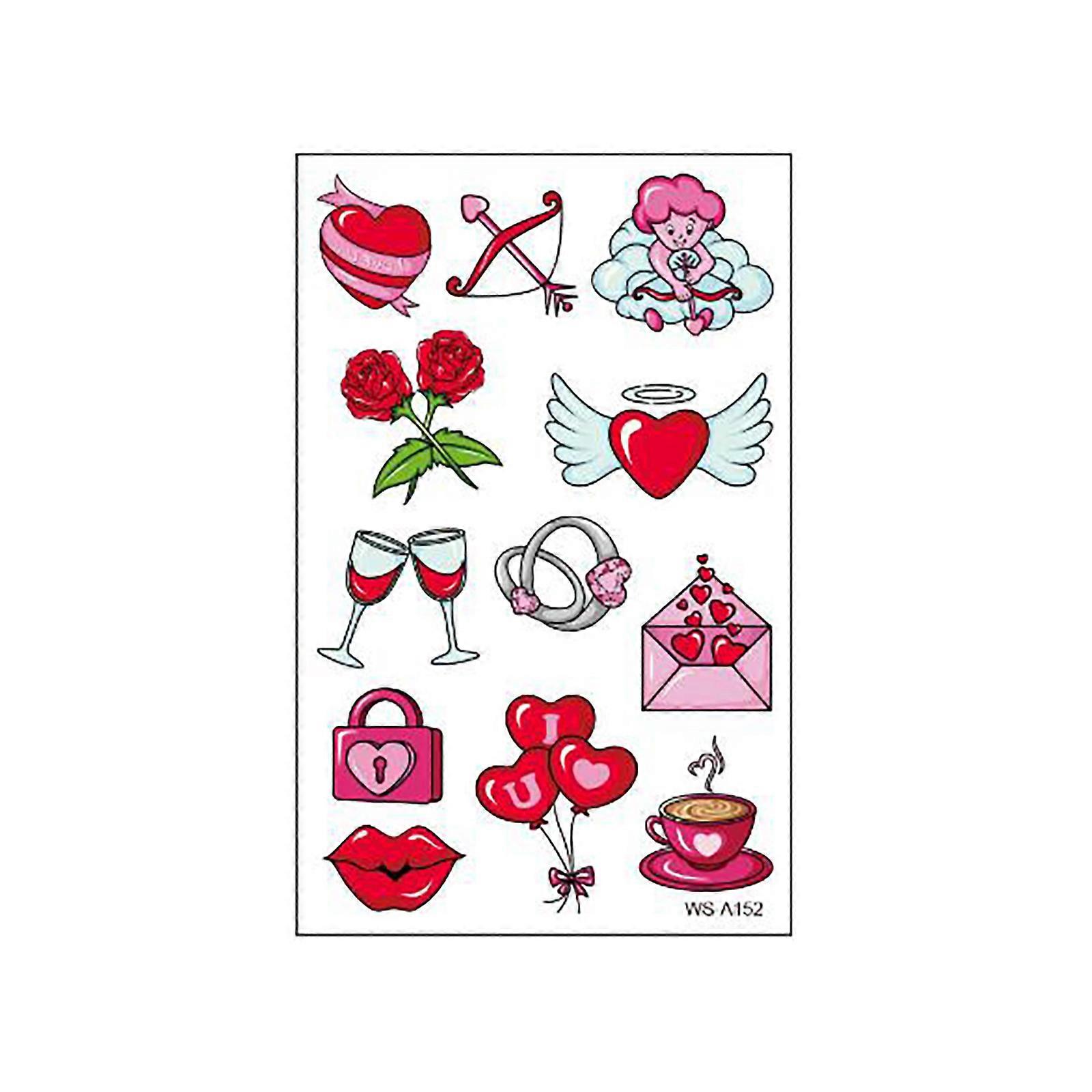 Crystal Sticker Couple Confession Proposal Face Arm Sticker