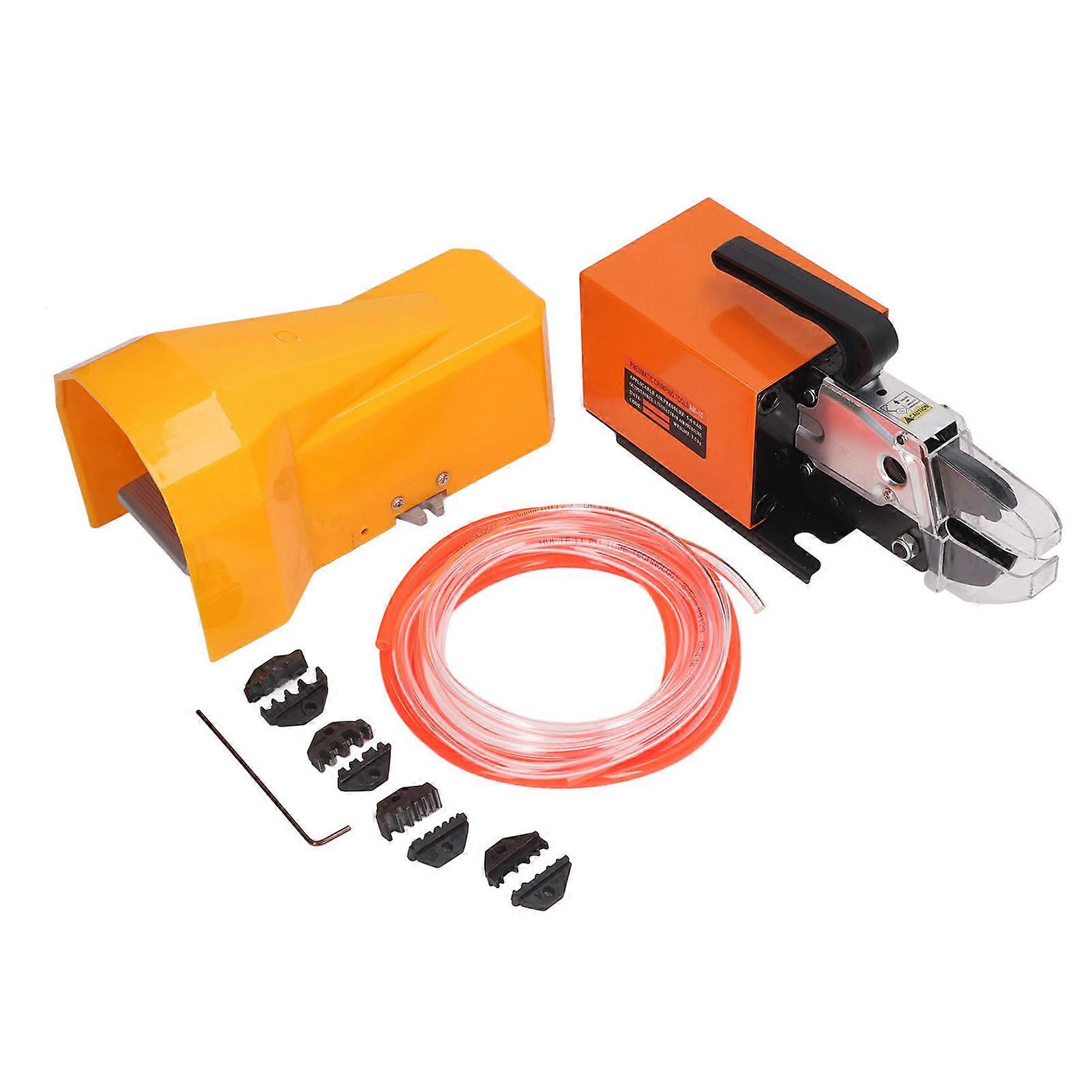 Pneumatic Crimping Tool with 4 Sets of Dies, Pneumatic Crimping Tool for Machine Equipment