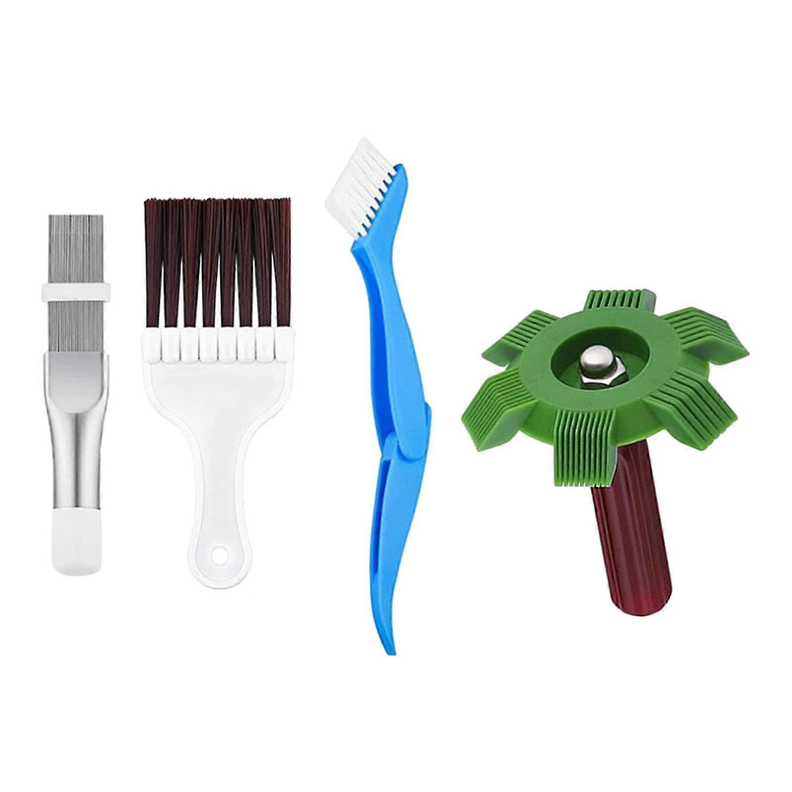 4Pcs Air Conditioner Fin Comb Cleaner Kit PP Condenser Cleaning Comb for Car