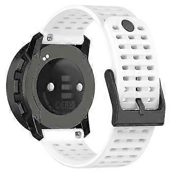 Cinturino sportivo per Suunto Vertical/9 Pro/9 Peak/5 Peak, cinturini per orologi in silicone da 22 mm bianco