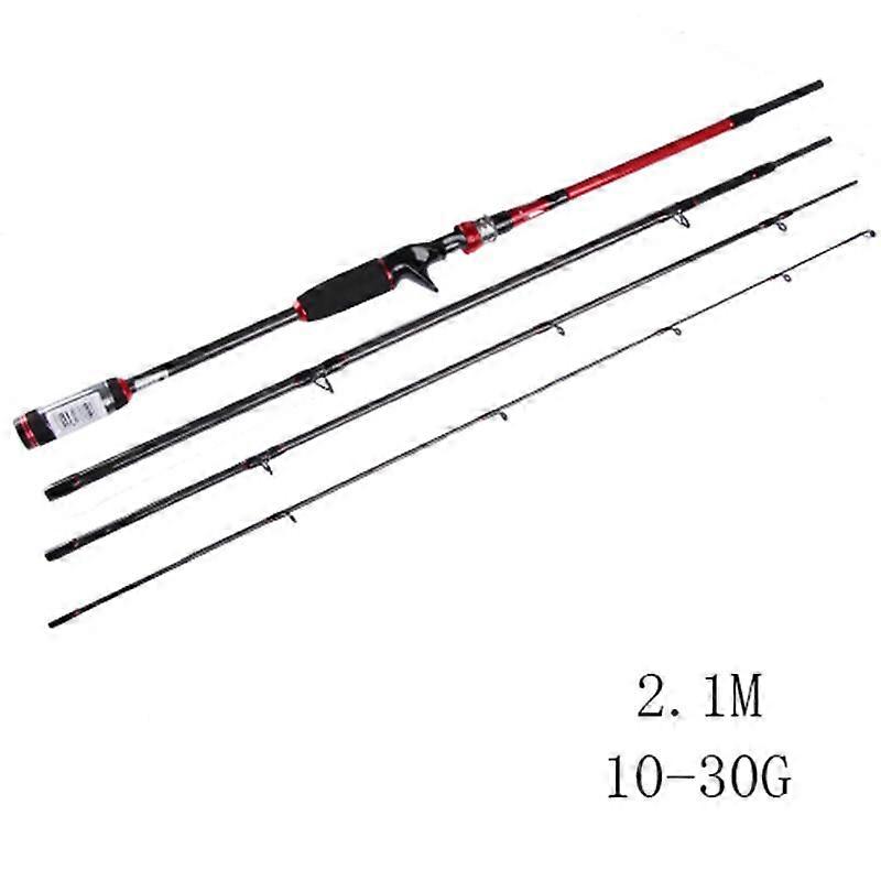 FTK Three-color Rotating Fishing Rod Zhi99% Carbon Super Hard Fishing Rod 4-section Fishing Rod