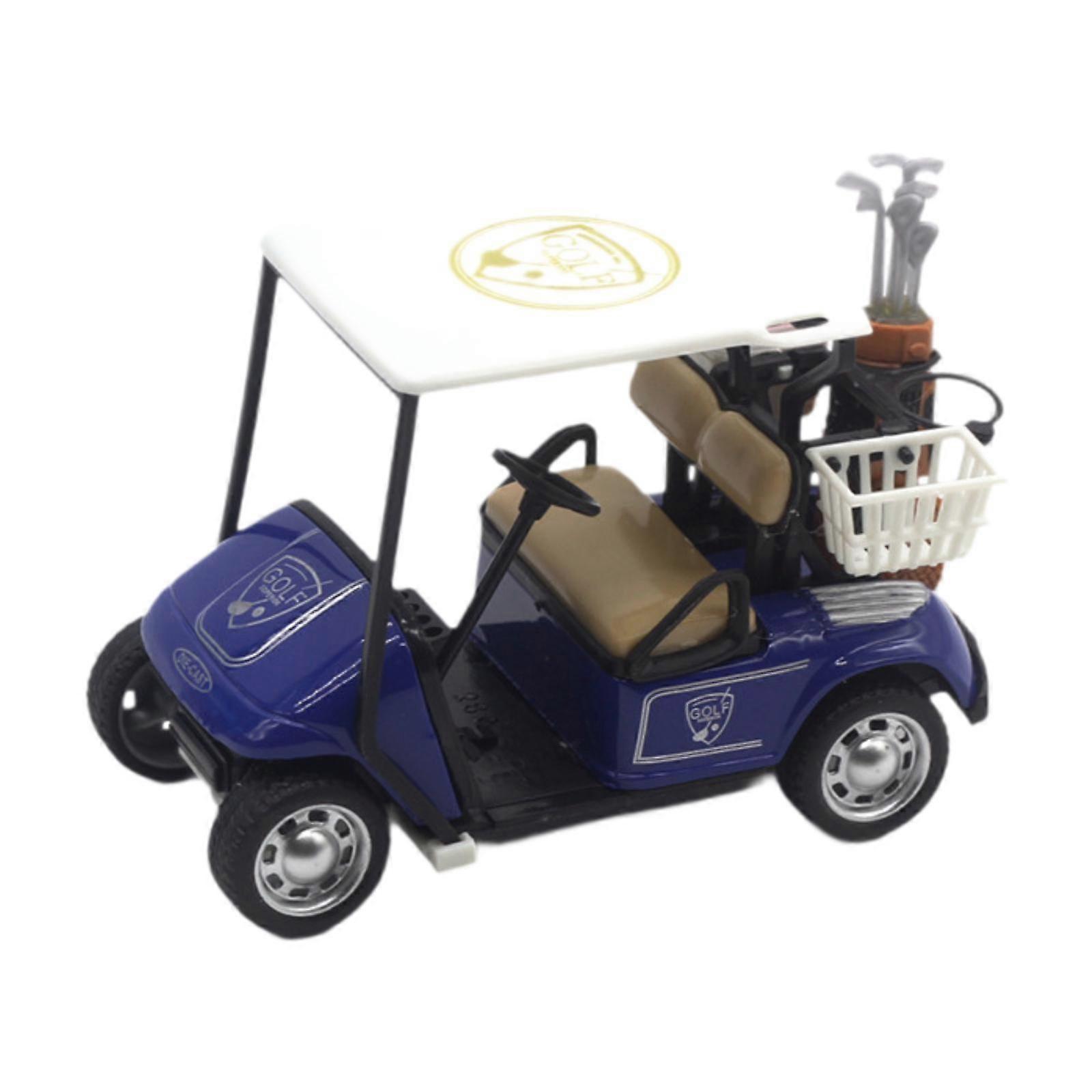 Mini Golf Cart Model Toy, Alloy Pull Back Action Cart, Golfcart Pullback Vehicle