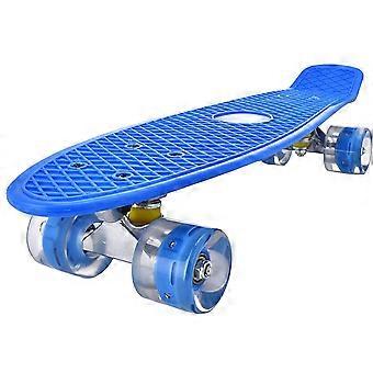 Komplettes Skateboard mit rutschfestem Schmirgeldeck und stoßdämpfenden Polyurethan-Gussrädern für Kinderanfänger (56 x 15 x 9 cm)