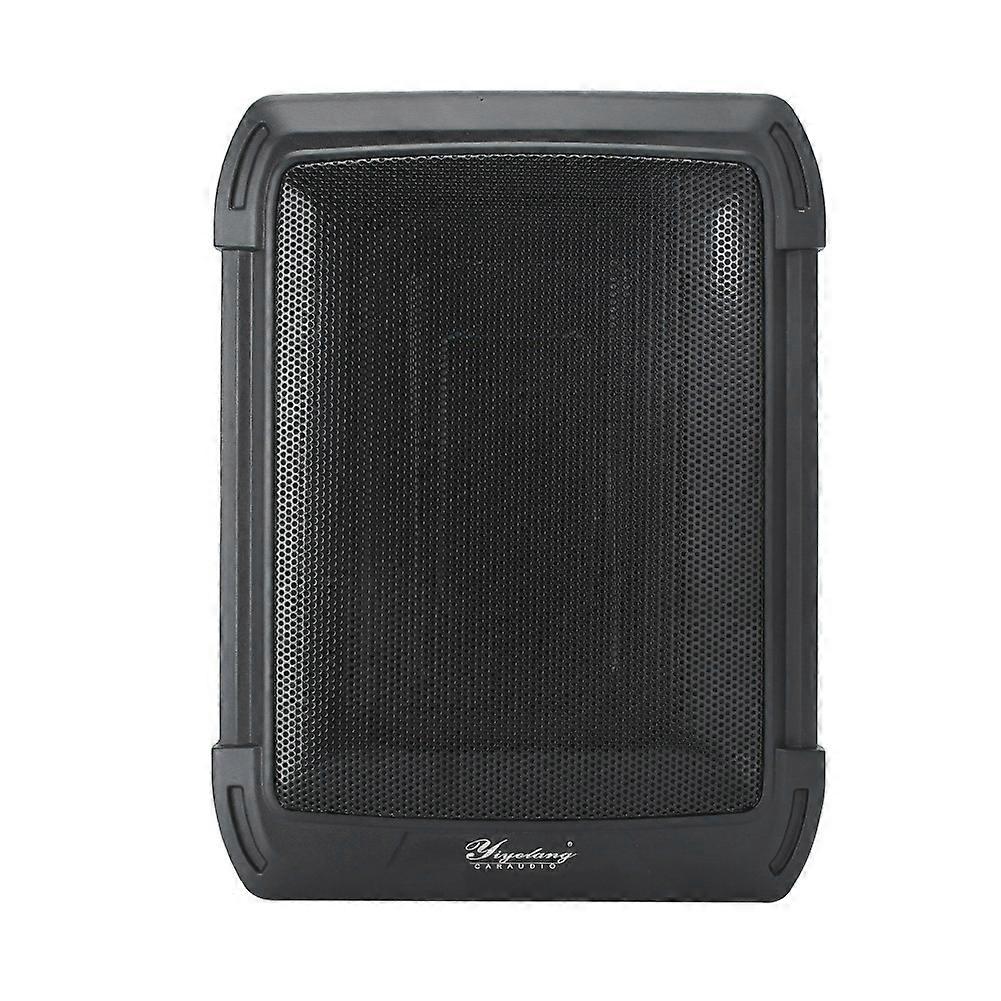 Black 600W Under-Seat Active Subwoofer Speaker Universal Car Audio Amplifier
