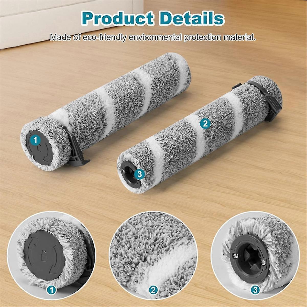 3930F 3933 3930 Brush Roll Filter Kit for CrossWave OmniForce Edge Cordless Multi- Hard Floor Cleaner