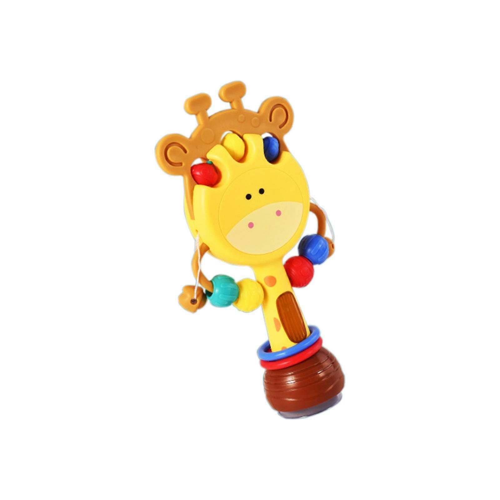 Baby Table Suction Toy With Lights And Sounds Giraffe Shape Interactive Toy For Infants Engagement And Hand Coordination