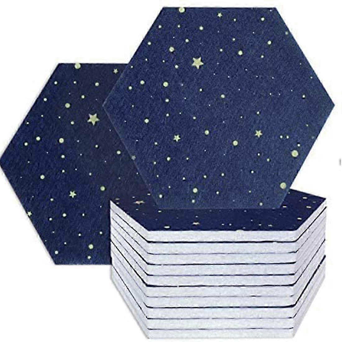 2026 NEW 12 Pack Starry Hexagon Acoustic Panels,Sound Proofing Padding,Sound Absorbing Panel for Studio Acou