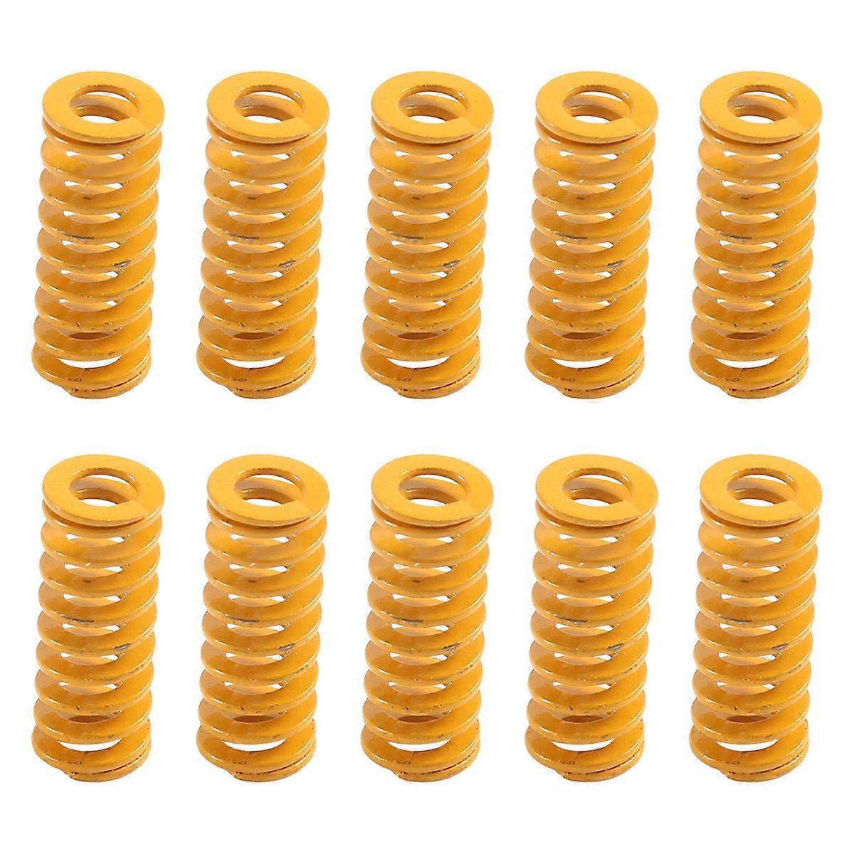 3D Printer Heat Bed Leveling Spring 8X20mm Compression Yellow for 2 3 Pro -10S PRO Hotbed (10 Pcs)