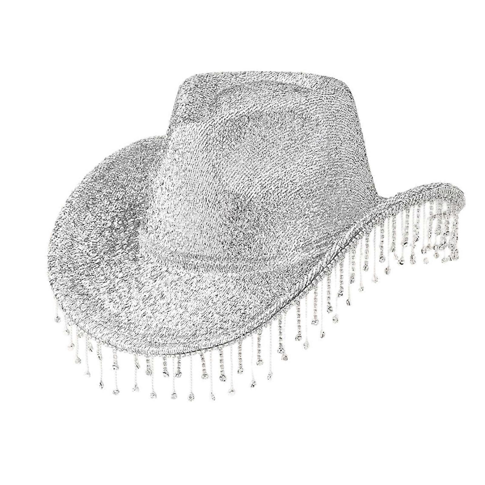 Sophisticated Unisex Hats Unique Weathered Stylish Hat Beautiful Sunscreen Hat for Special Event Silver