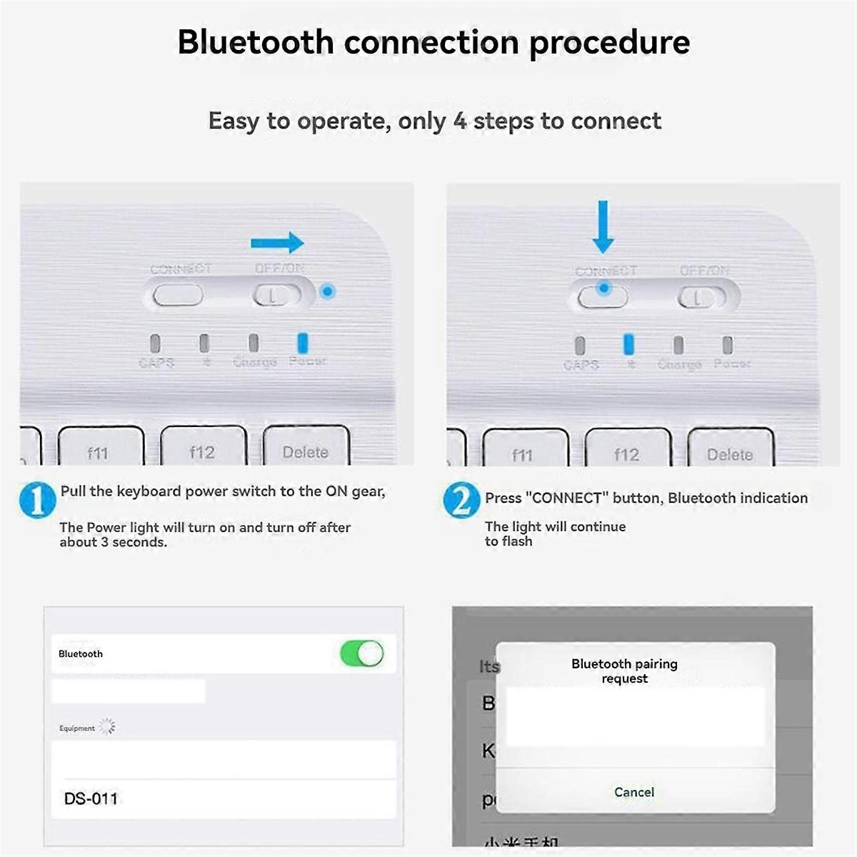 Bluetooth Keyboard Portable Keyboard for Tablet PC Tablet Gaming Accessories
