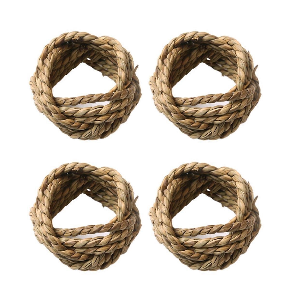 Hand-Woven Natural Rattan Napkin Ring Napkin Ring