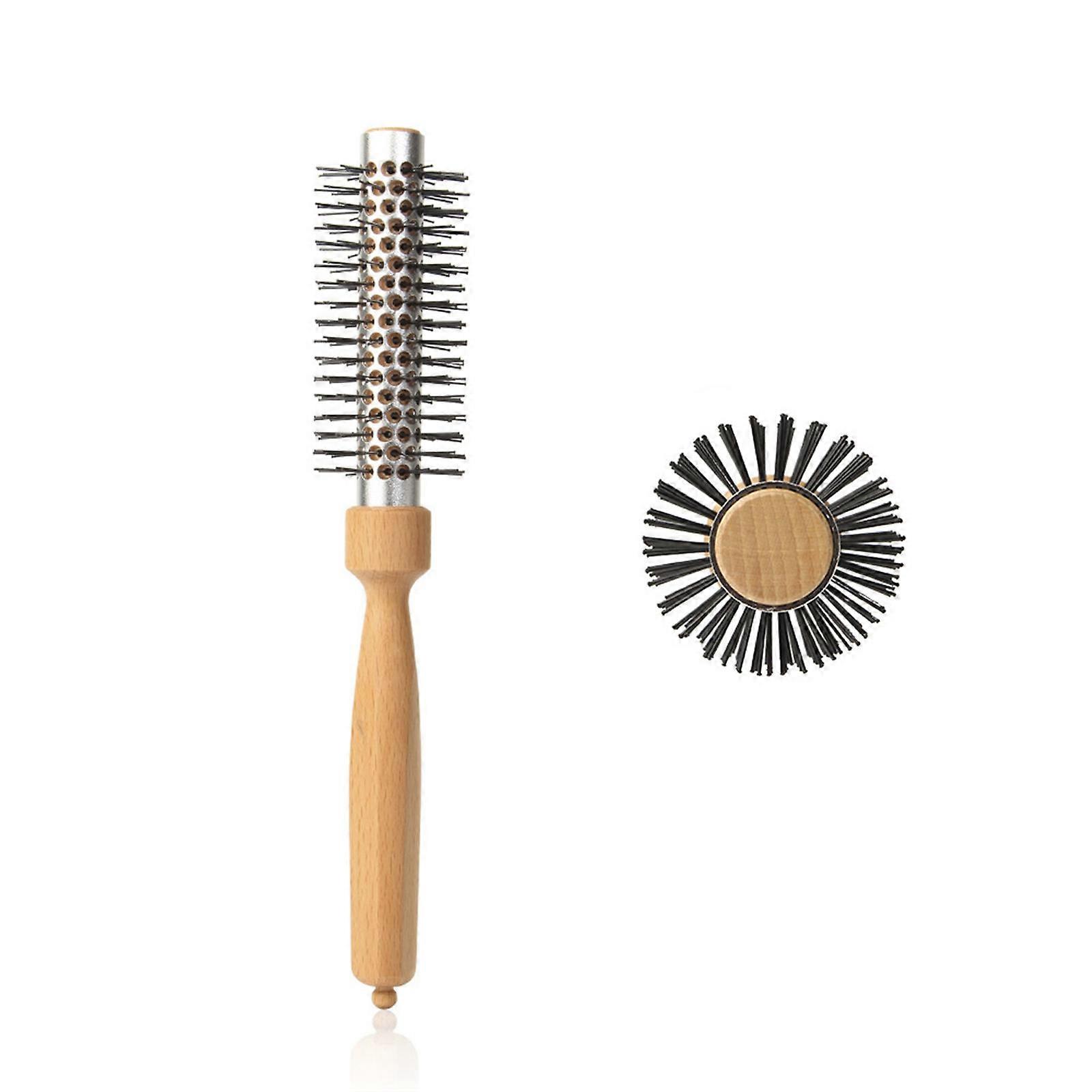 Ventilated Aluminum Round Hairbrush With Nylon Bristles For Efficient Heat Distribution For Salon And Home Use small