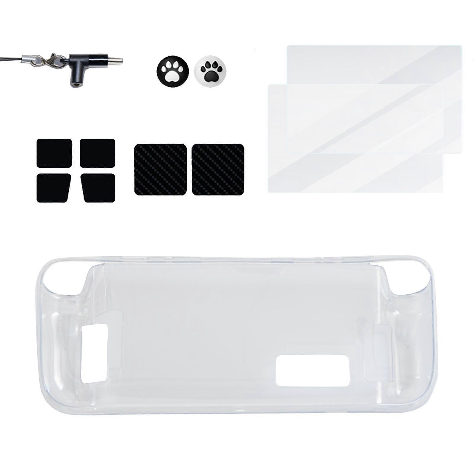 Protective Cover Shell For Steam Deck Anti-slip Game Console Soft Silicone TPU Protective Cover Protective Case Translucent