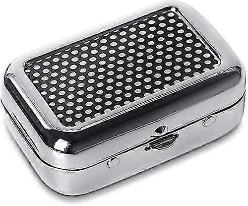 Smell Proof Pocket Ashtray,(Black) Portable Ashtray, Car Ashtray,Mini Stainless Steel Ashtray,Mini Ashtray for Outdoor Use, Cigarette Ashtray with Key