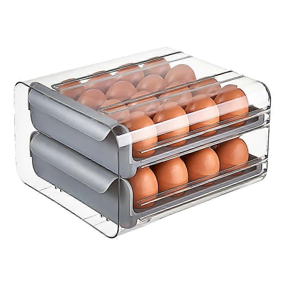 Egg Organizer, Automatic Scrolling Design, Space-Saving