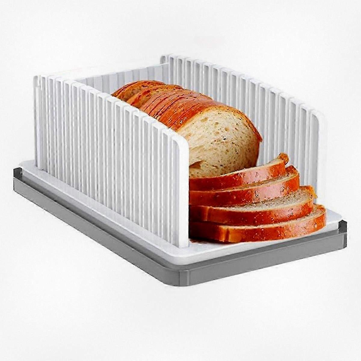 Adjustable Bread Slicer, Multifunctional Loaf Slicing Tool, Bread Cutting Guide for Home Baking