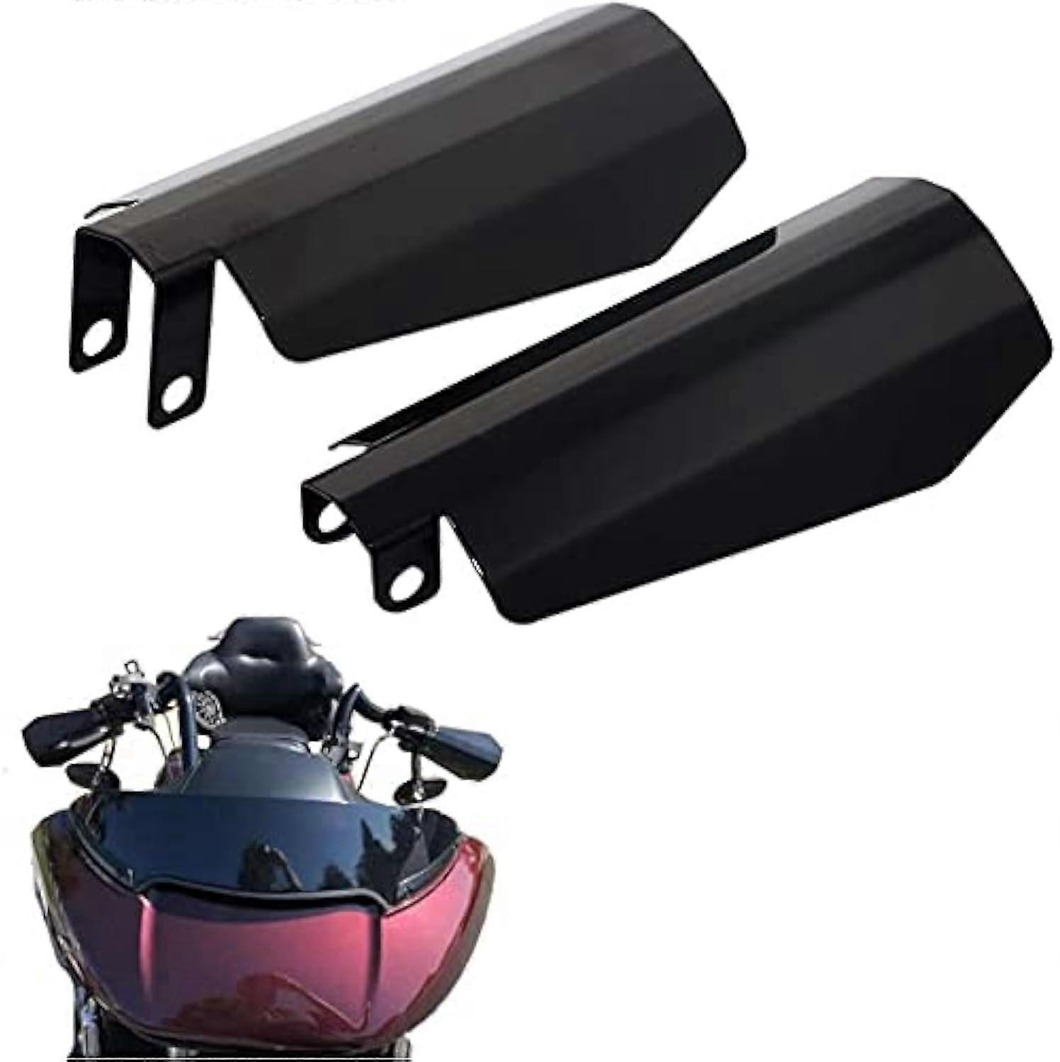 Black Motorcycle Handguard Hand Guard Wind Cold Protector for Harley Sportster Touring Street Glide Compatible with Windshield