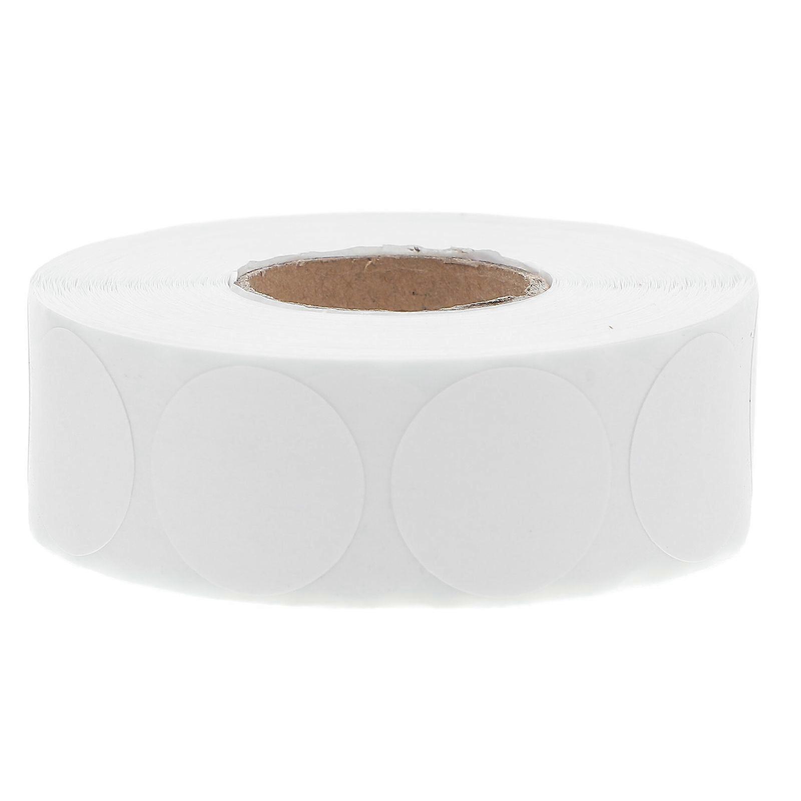 1 Roll Round Adhesive Stickers Circle Dot Sticker Labels For Labeling Canning Jars Office Classroom Party Writable Printable