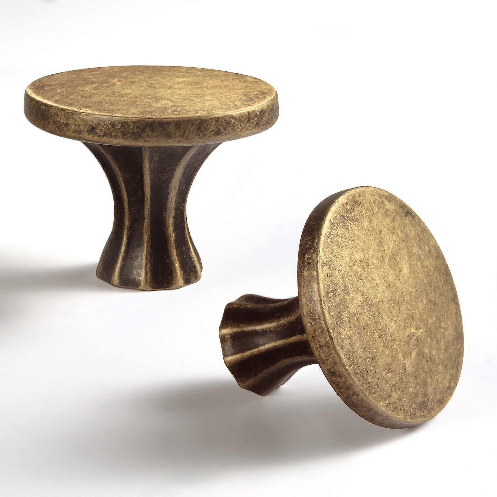 6 Pack Cabinet Knobs Antique Brass Zinc Alloy Kitchen Drawer Knobs 2202-GT-DAN