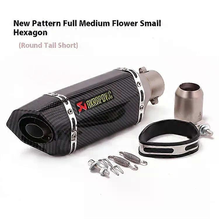 Kpr150 Horizon 350r3r25 Gsx Ninja250z400 Huanglong 300 Modified Small Hexagonal Exhaust Pipe Model Universal Modification Parts