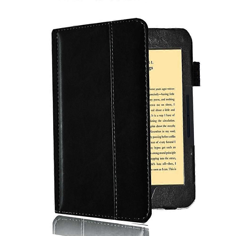 Compatible with Nook Glowlight Plus 2019 7.8 inch BNRV700 Tablet case, Coverage Full Ultra Slim Leather Cover Case with Folding Cover Rugged (Black)