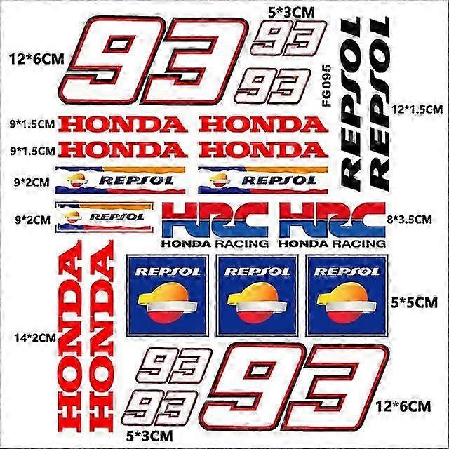 For Honda Stickers Decals Motorcycle Tank Logo Kit