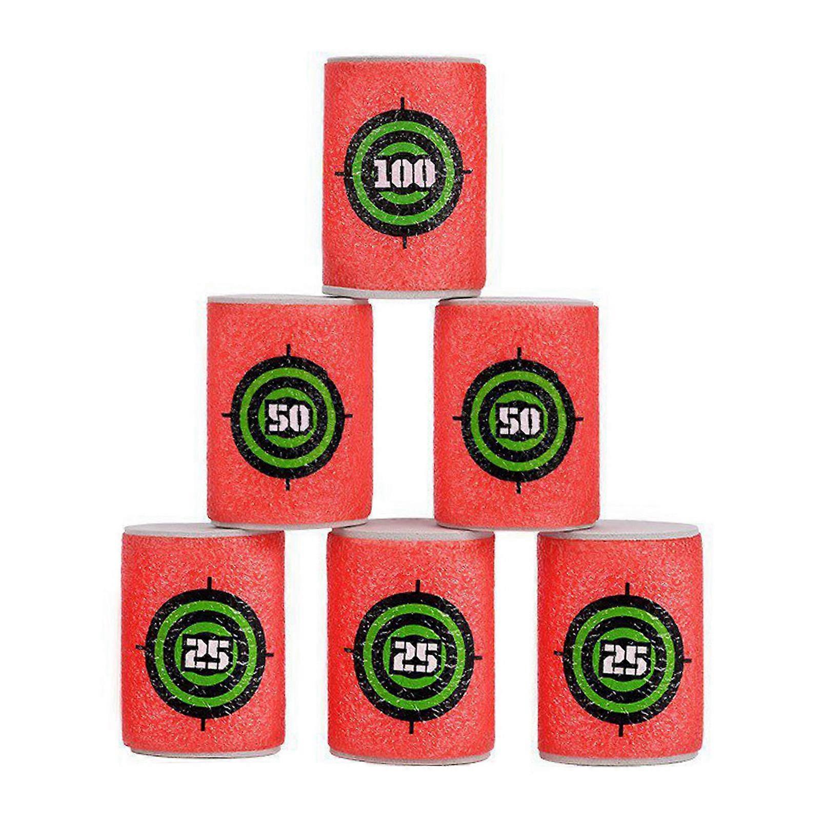 Kids 6/30Pcs Soft EVA Target Gun Shooting Game Children Garden Target Toy