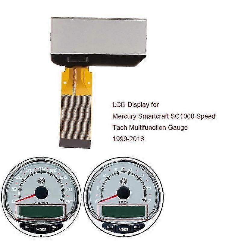 Dashboard LCD Display For Mercury Smartcraft SC1000 Speedometer Tachometer Multifunction Gauge