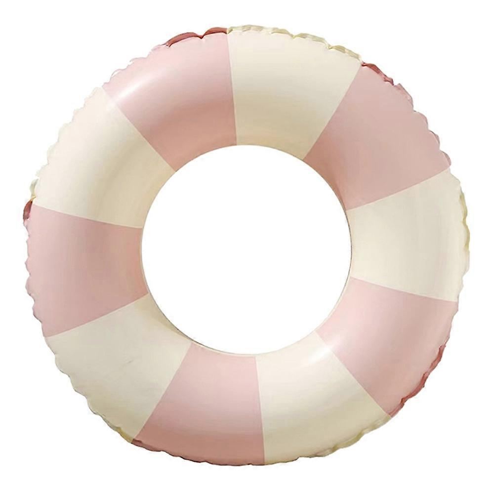 Size 70 Inflatable Retro Swim Ring Anti Flip Thickened PVC Pool Float Ring for Ages 5-9