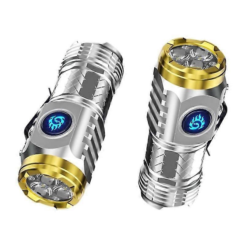 2pcs 5 Modes Multi-Functional Camping Light Handheld Lamp,Rechargeable Torch Lantern,Outdoor Emergency Flashlight