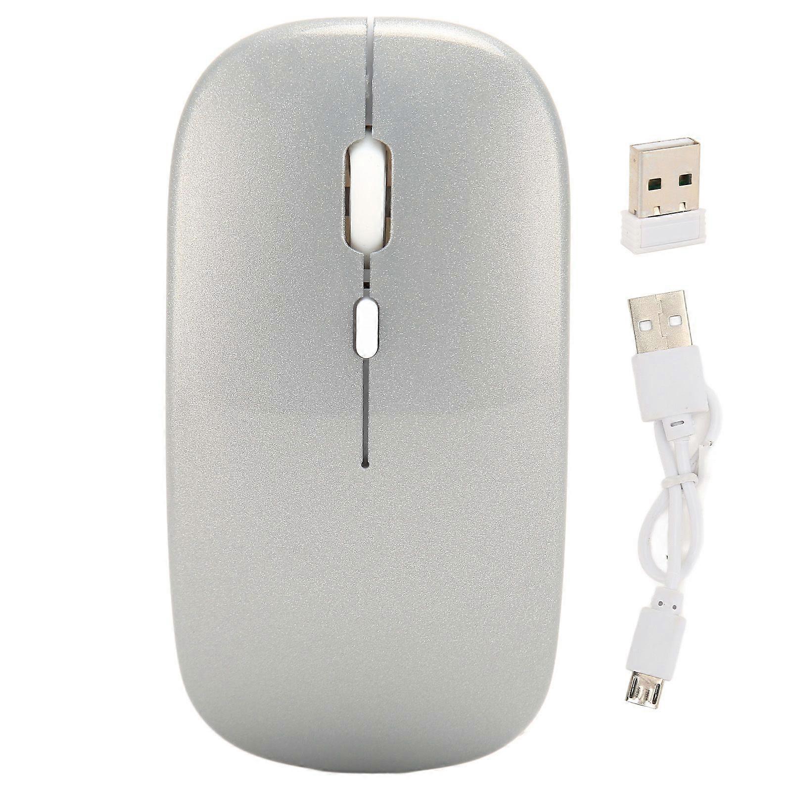SBSGV Wireless USB Mouse Rechargeable Low Noise Wireless Computer Mouse for Work Study Leisure Time
