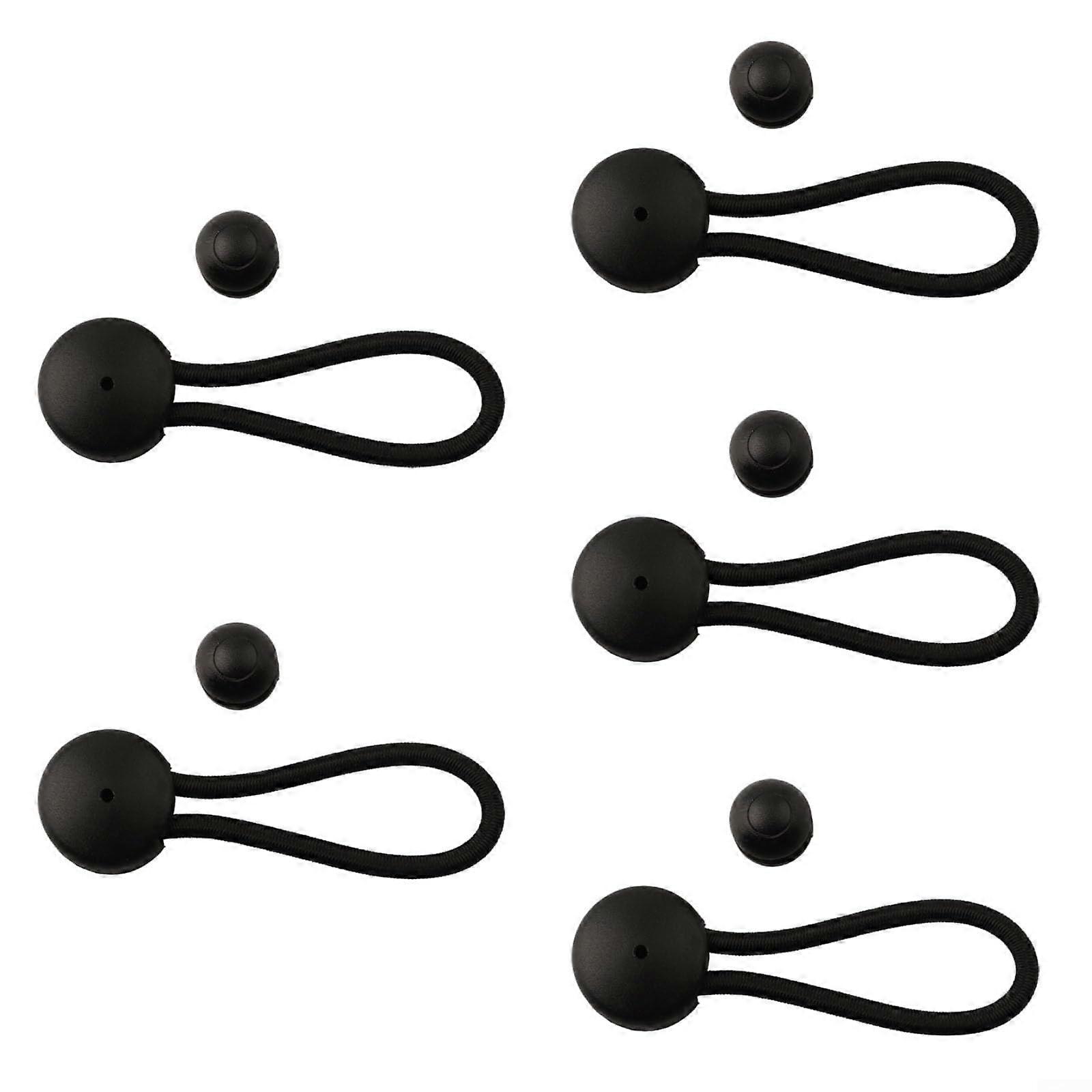 5PCS Bungee Cord Clips Shock Cord Fastener with Knob Set for Tent and Boat, Durable Adjustable Bungee Clip Accessories