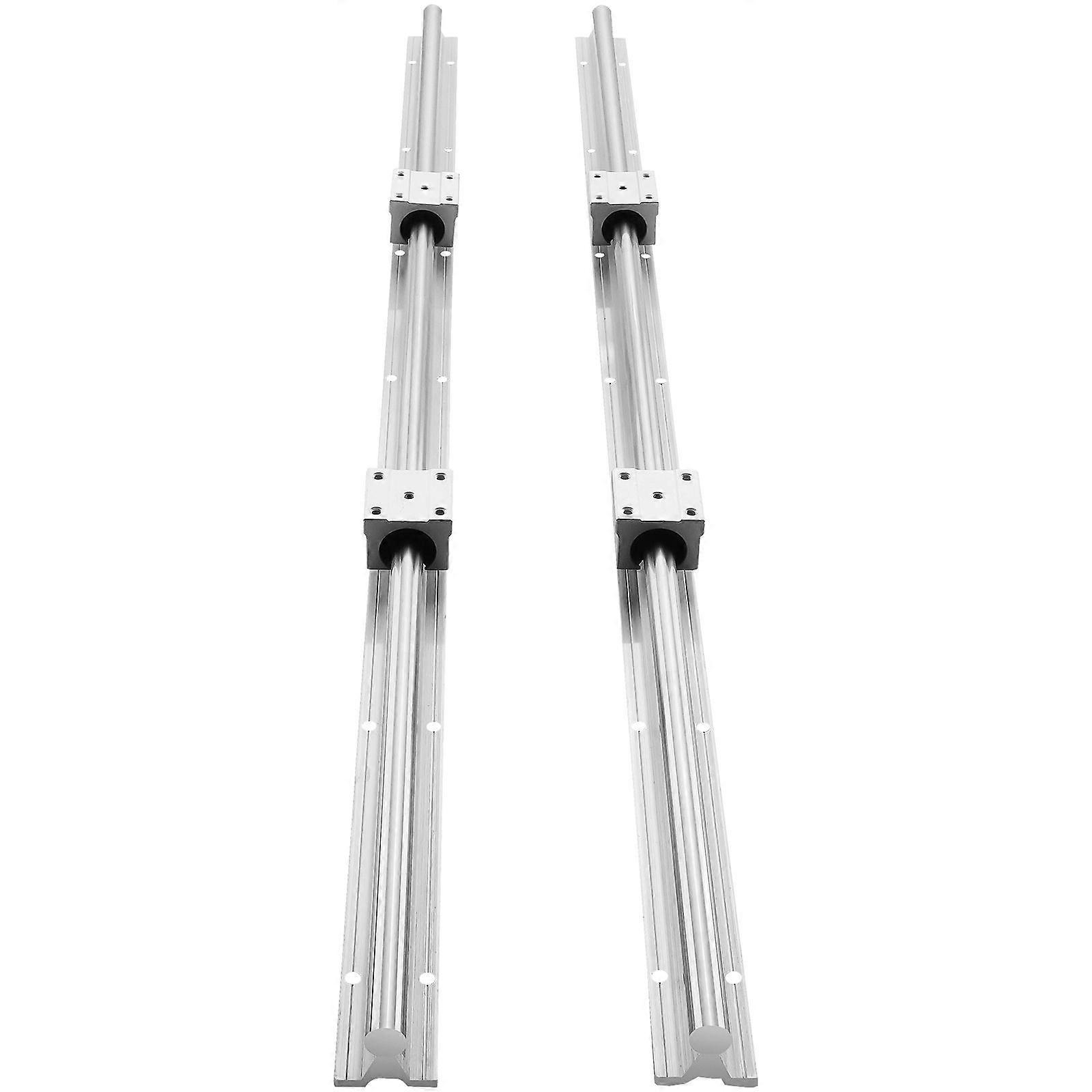 Linear Guide Rail Set, SBR20 1200mm, 2 PCS 47.2 in/1200 mm SBR20 Guide Rails and 4 PCS SBR20UU Slide Blocks
