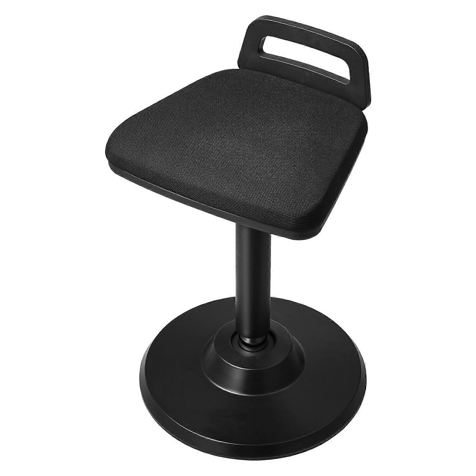 Active Chair with Handle, Height-Adjustable (24.6-34.4") Made of Elastic Fabric & 45 mm Foam, 8 Tilt Angle, Age 12-18, Black