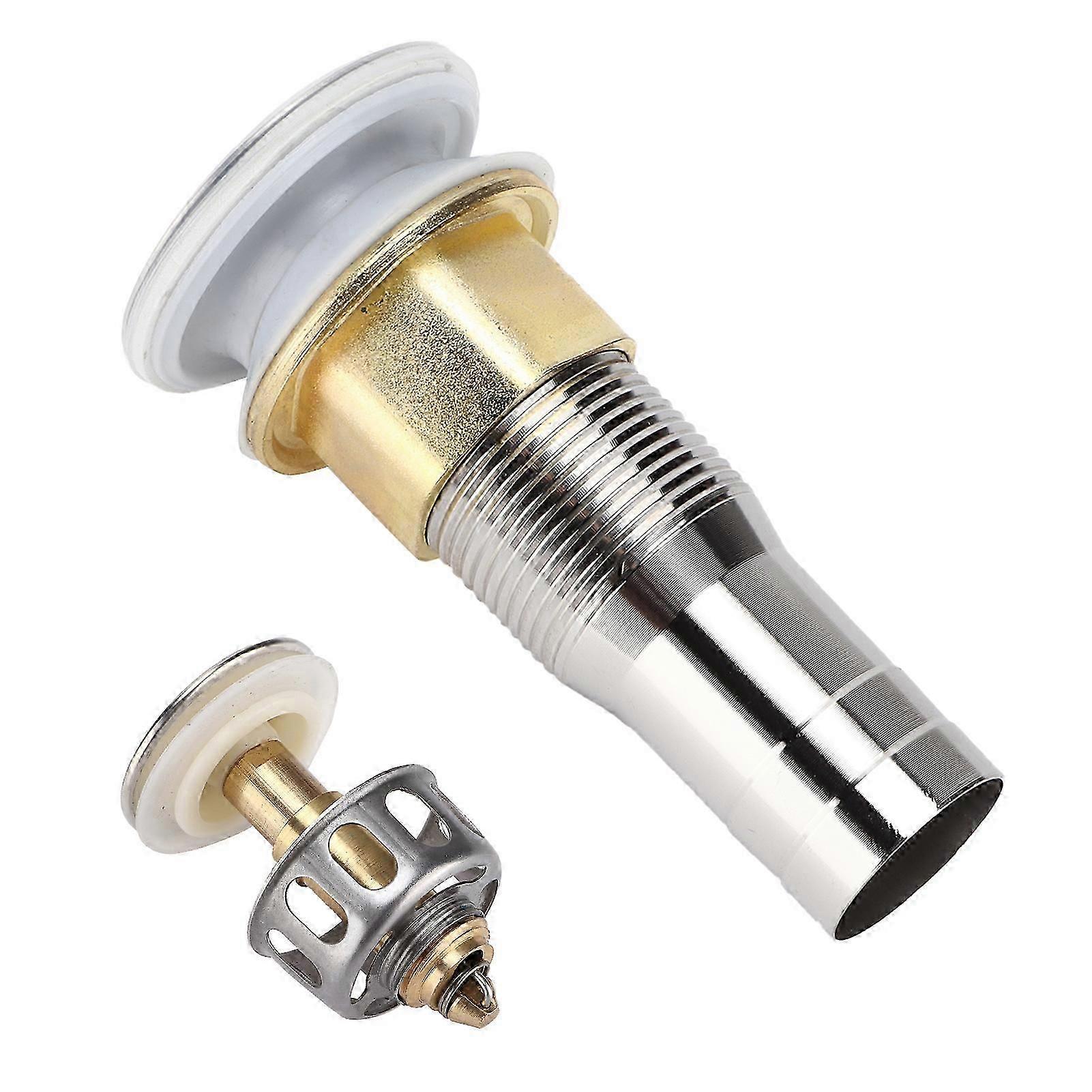 Floor Drain Bouncing with Strainer AntiClogging Plug 304 Stainless Steel for RV Camper Yacht Boat