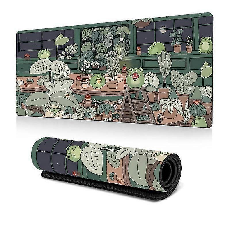 Frog Mouse Pad Cute Green Desk Mat 300x700x2mm