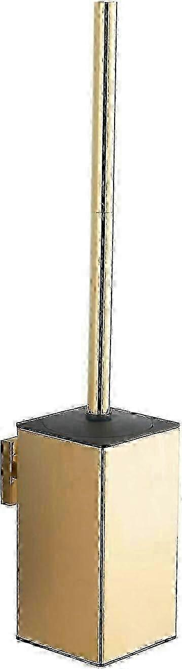 حامل فرشاة تواليت مثبت على الحائط من الفولاذ المقاوم للصدأ 304 ذهبي (ذهبي)