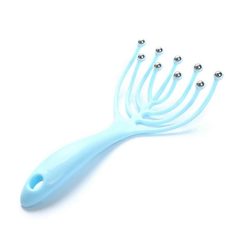 Nine Claw Head Massager Scalp Relax Spa Deep Massage Nine Beads Massage Comb