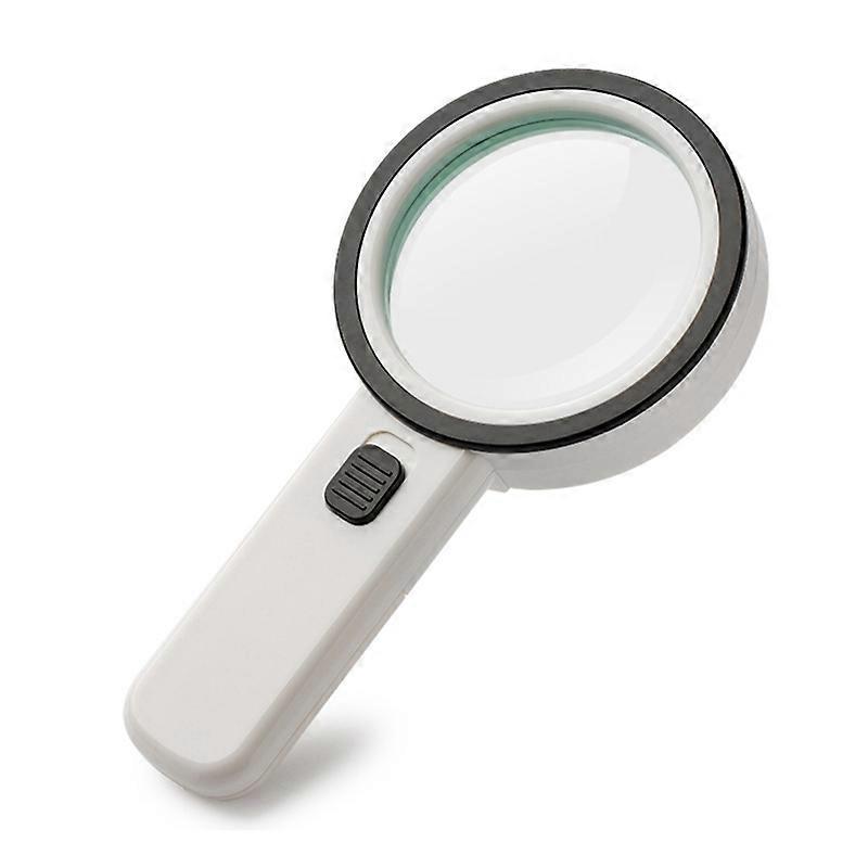 Hand-Held 30X High Magnification Magnifier with 12 LED Lamp Beads