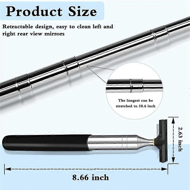 Car Side Mirror Squeegee Car Mirror Squeegee Portable Car Squeegee