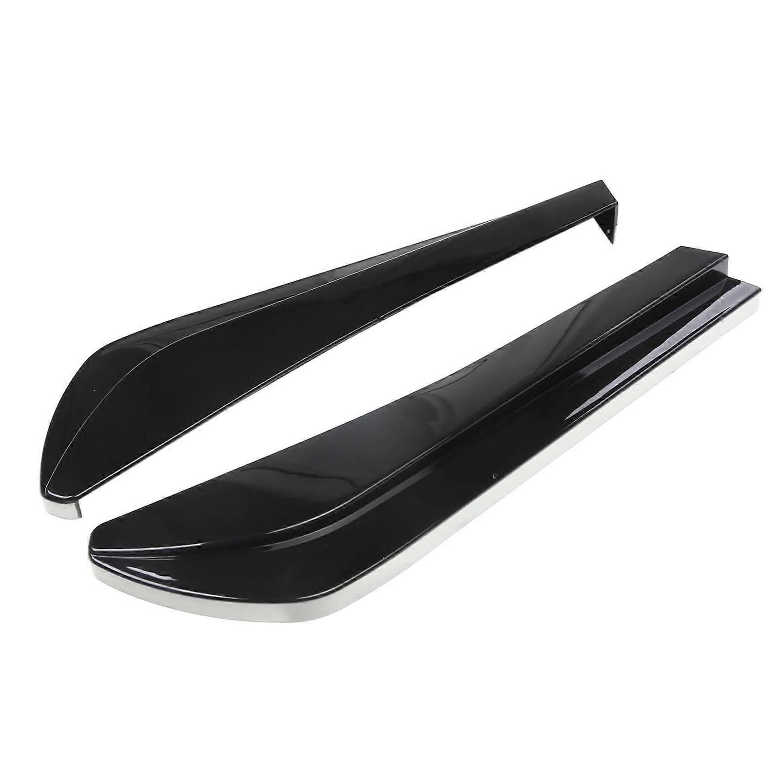 Universal Rear Bumper Splitter Diffuser Spoiler Kit Canard Protector Car Body Styling Accessories Black White Trim