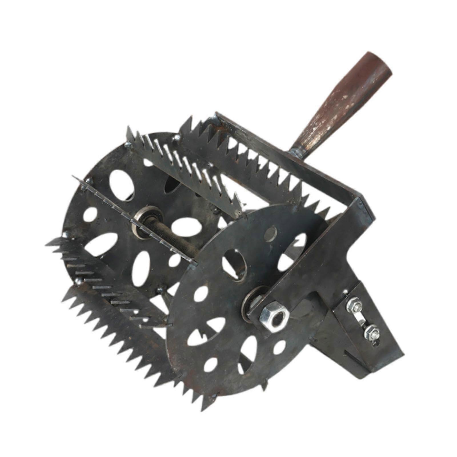Weeds Roller Manual Weeder Tool 36-Inch Durable Lawn Aerator Easy Assembly High Efficiency Weed Removal