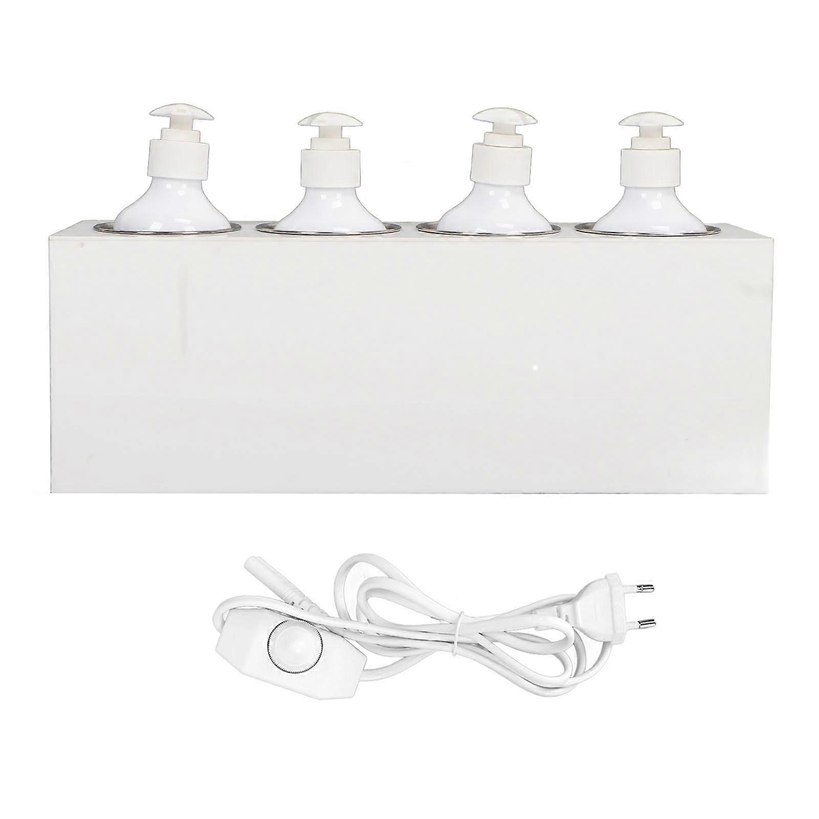 Massage Oil Heater 4 Bottles Constant Temperature Adjustable Fast Heating Lotion Warmer 110‑