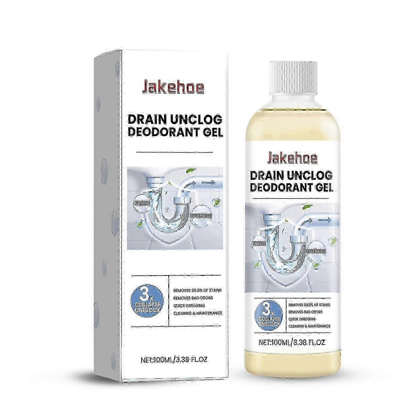 Pipe Unclog Deodorant Gel, Drain Pipe Unclog Deodorant Kitchen Toilet Pipe Cleaner